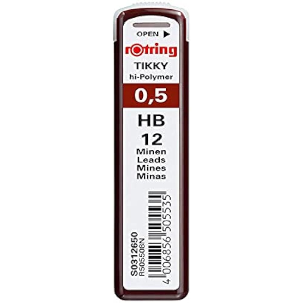 Стержни для механического карандаша Rotring 0,5 мм HB S0 312-650 [Японский оригинал]