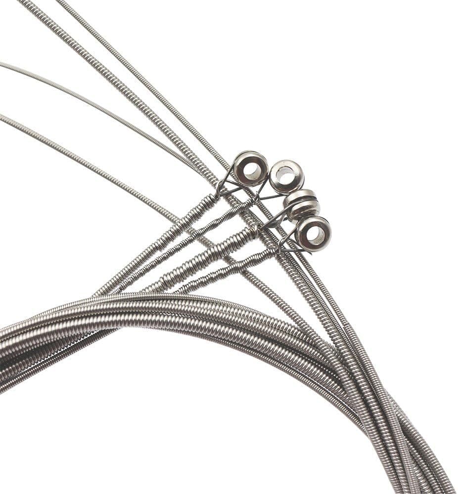 Exclusive Bass Electric Bass Stainless Steel Nickel Replacement Strings for Electric Electric 4 Strings per Pack [Amazon Brand] Strings, Strings,