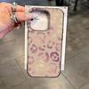 Фиолетовый Чехол для Телефона с Леопардовым Принтом Для IPhone 17 16e 16 15 14 13 12 Pro Max Противоударный и Противоскользящий Чехол
