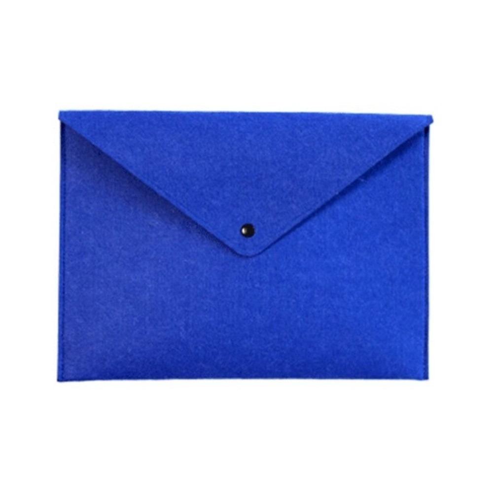 Snap Fastener A4 Document Bag 34x25cm File Pocket Envelope Business Information Filing