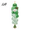 Winter Home Decor Accessories Christmas Snowman Spiral Ornament 2D Flat Acrylic Hanging Theme Decorations Ornaments for Xmas Tree Holiday Party Cute