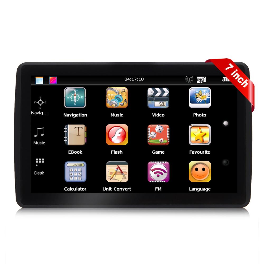 7 Inch Gps Navigation for Car Truck SAT NAV HGV Accessories Tools HD Navigator 2024 Free Update Europe Map 8GB FM Music