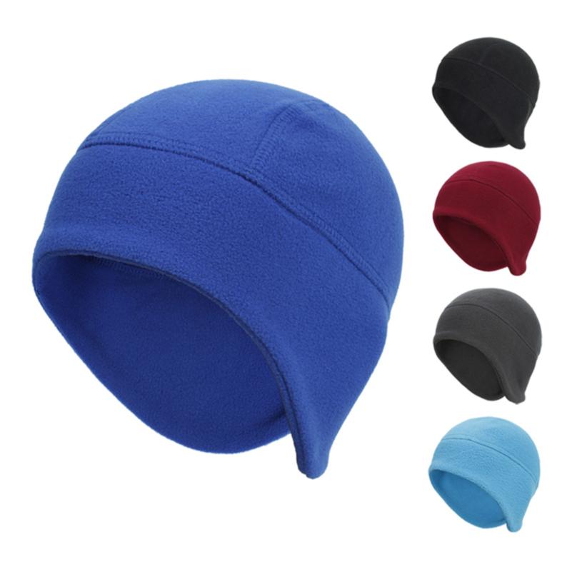 Warm Fleece Skullies Beanie Caps Cycling Unisex Beanie Hat Head Cover Breathable Outdoor Thicken Face Cover