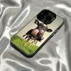 Fun Cow Pattern Phone Case Suitable for iPhone 17 16 15 14 13 12 11 Pro/Max/Plus Anti Drop and Anti Shock Back Cover