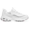 Skechers DLites Кожаные 1.0 Классические Ретро Модные Низкие Папины Кроссовки Женские Кроссовки Бело-Розовые 149791-WPK