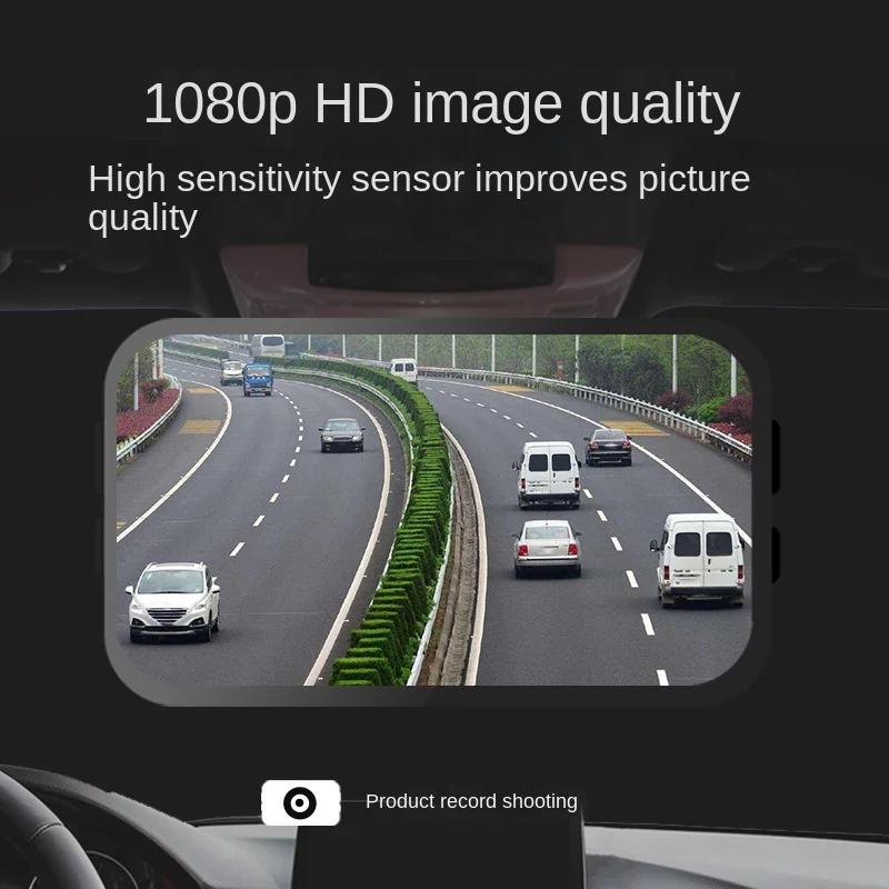 Видеорегистратор с четырьмя объективами, 4 экрана для записи, ночное видение 1080P, GPS, циклическая запись, подключение по WiFi