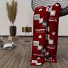 Microfiber Fleece Blanket 120x160 Cm LOVE Red, by Soleil D'ocre
