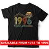 Футболка на День Рождения Классическая Винтажная 1996 - 1973 Оригинальные Детали Подарок Ретро Унисекс