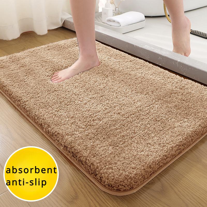 Non-Slip Absorbent Microfiber Bath Rugs, Soft Foot Mat, Luxury Bathroom Rug, Floor Carpet, Quick Drying