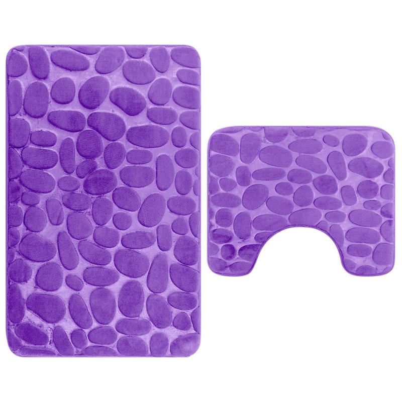 2 шт. коврик для унитаза коврик для ванной комнаты коврик из булыжника удобный водопоглощающий нескользящий коврик для пола коврик для ванной