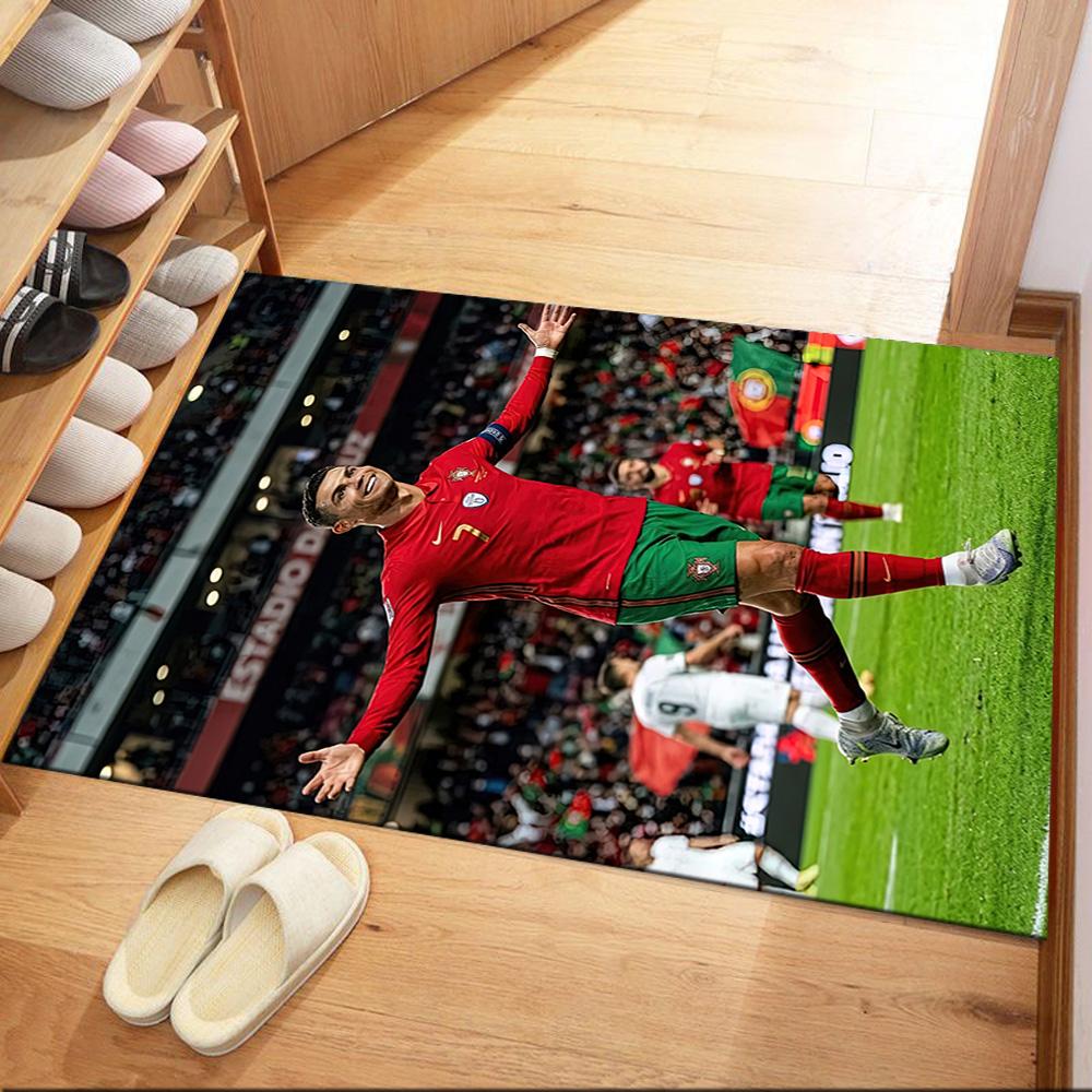 Cristiano Ronaldo Floor Rug Office Rug Design For Entryway Hallway Kitchen Decorate Room Antislip Carpet Decorate Offices Wedding Party Gift