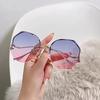 Square Sunglasses Woman Fashion Rimless Gradient Sun Glasses Brand Designer Sun Glasses for Women
