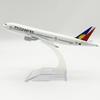 Игрушечный самолет 16 см, масштаб 1:400, Филиппины B777, литая металлическая модель самолета, комплект с подставкой для демонстрации, коллекции или в качестве подарка для любителей авиации