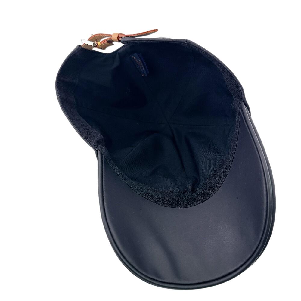 Louis Vuitton M76985 кожаная кепка с монограммой Shadow черная кожа Б/у