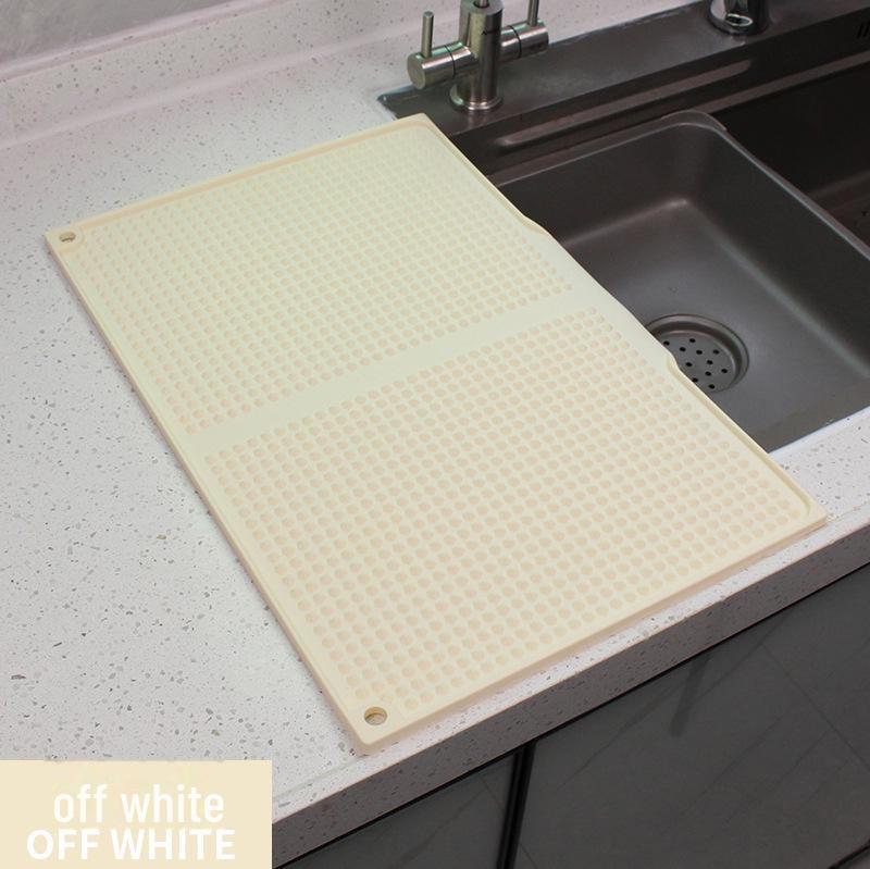 Non-Slip Silicone Kitchen Counter Mat: Drain, Insulation, Anti-Scald Coaster for Pots & Bowls.
