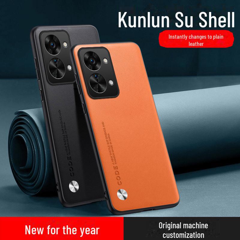 Защитный чехол из кожи и кевлара для OnePlus Nord2T: Тонкий, устойчивый к падениям дизайн для Ace3