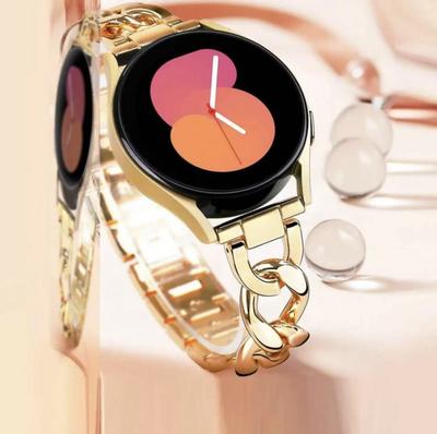 Новый роскошный металлический браслет звеньевой ремешок для Samsung Galaxy Watch 7 FE 5 Pro 4 6 classic band 44мм 40мм спортивный correa