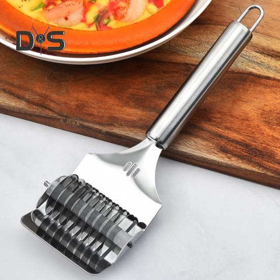 Супер ветровая нарезка для лапши, устойчивая к коррозии, острое круглое колесо, ручной резак для спагетти из нержавеющей стали для кухни