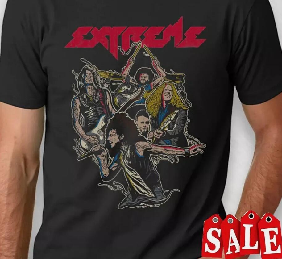 Extreme rock band Tshirt black Short sleeve All Sizes S5XL Unisex T-Shirt