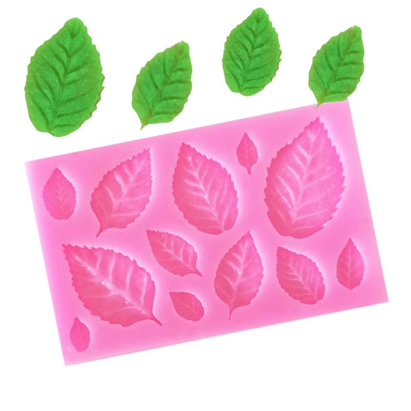1pcs Silicone Maple Leaf Fondant Cake Decorating Tools Chocolate Baking Mould 3d Sugarcraft Resin Clay Homemade Bakeware