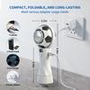Portable Handheld Fan with Ice Pad 5-Speed Mini USB Rechargeable Fan Digital Display Football Design Cooling Fan for Sports Outdoor