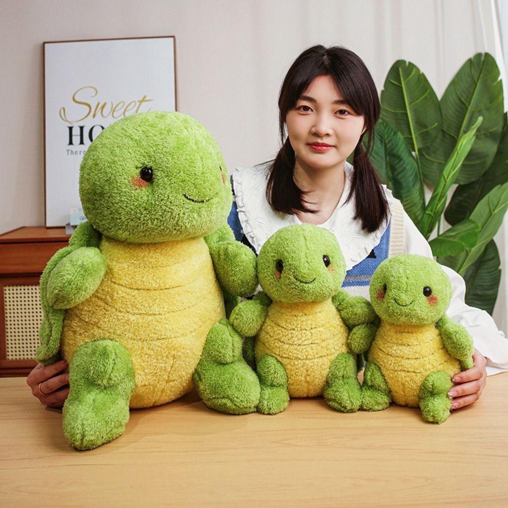 Stuffed Simulated Tortoise Plush Toy Fluffy Animal Sea Turtle Pillow Kids Birthday Christmas