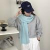 Simple Winter Cashmere Scarf Solid Color Women Scarves Shawl Casual Wool Knitted Scarf  Gifts