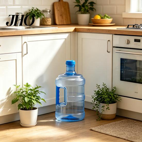 Easy-grip Handle Bottle Water Bucket Refillable Durable Space-Saving with Sealing Outdoor Container for Home Office Emergency Use Portable Jug