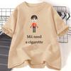 Mii Need A Cigarette Retro T Shirt WOMEN Unisex Funny Weird Offensive Humor Tshirt Loose Design Lovers Casual Short Sleeved Tshirt