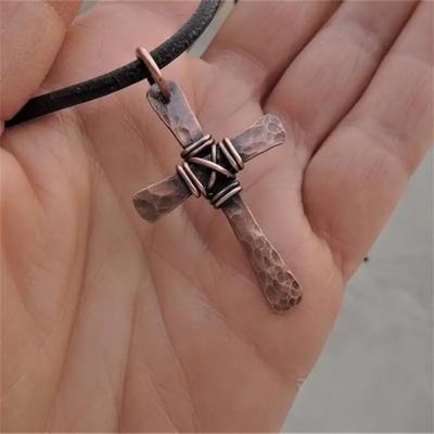 Модный подарок на день рождения, годовщину, цепочку для ключицы, панк-крест, кулон, 1 шт., простое винтажное креативное ожерелье, ожерелье для мужчин и женщин