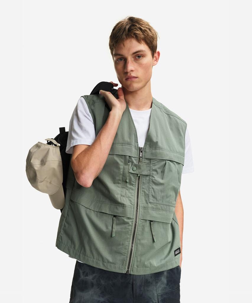 Aigle Men'S Multi-Pocket Uvc Utility Vest Ais26Mout008Lwr