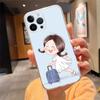 Милый Мультяшный Чехол для Телефона Девочка Для iphone 17 Pro Max Air 16 15 14 13 Pro Max 15 16 Pro 15Plus Корпус
