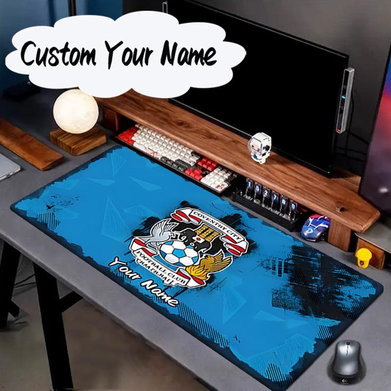 Custom Name Mouse pad Coventry City Crest Design Mouse pad, Gaming Mouse Pad, keyboard pad, Desk Decor for computer notebook Fan Birthday Gift