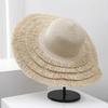 Sun Hat Children Summer Sunshade Straw Hat Casual Beach Hat Travel Elegant Sunscreen Hat Big Edge Hat Seaside Face Covering