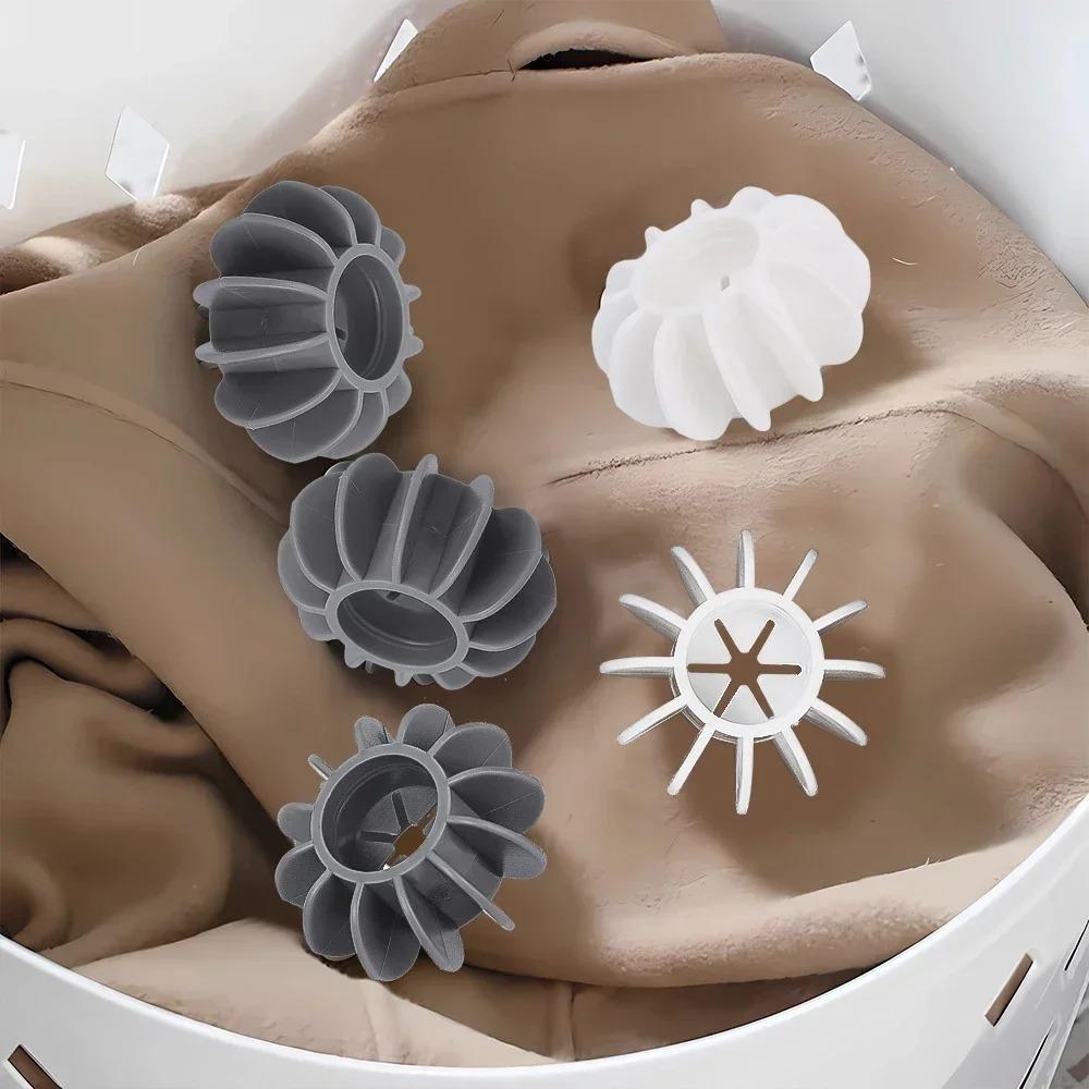 8 шт. силиконовый шарик для стирки, противозапутывающийся лоток, многоразовые инструменты для чистки одежды, стиральная машина, фильтр для удаления шерсти домашних животных