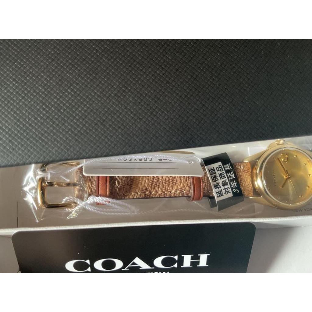 Used [New] COACH GREYSON Women's Watch Gold