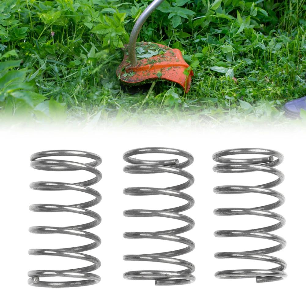 3pc Spool Cap Cover Spring Replacement for Black and Decker Trimmer Parts Head Compatible Accessory for Lawn Maintenance Tools