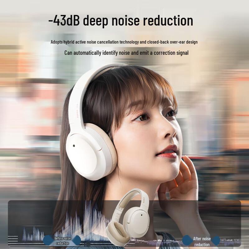 EDIFIER W820NB Dual Hi-Res ANC Bluetooth Over-Ear Headphones