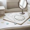 Temperament Butterfly Zircon Necklace Crystal Forest Necklace New Double-layer Necklaces  Girl