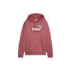 Puma American Letter Loose Casual Hoodie Женские толстовки с капюшоном Red-Brown 681520-21