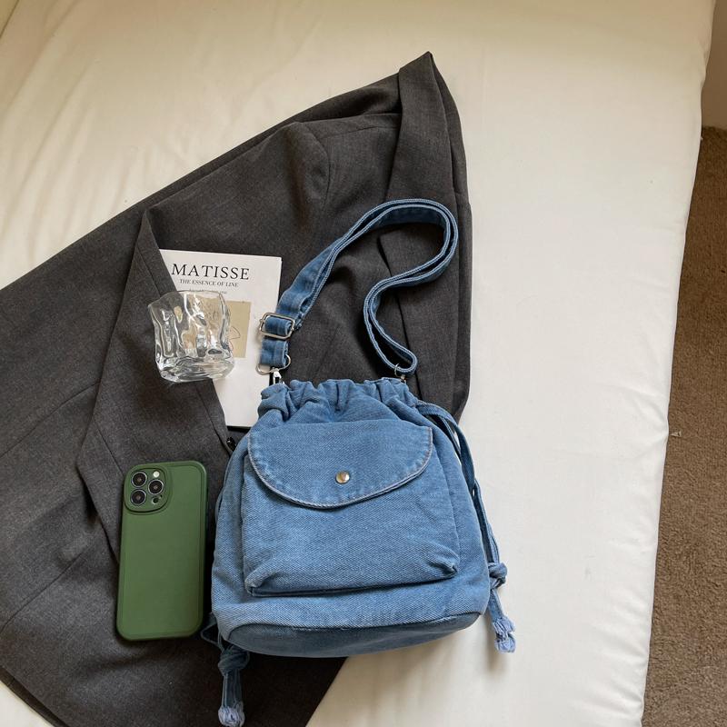 Женская сумка через плечо из денима большой емкости, сумка для путешественников на плечо