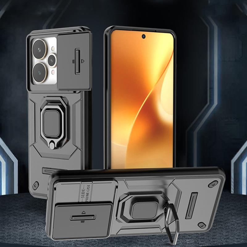 Для чехла Realme 15 Pro Чехол Realme 15 Pro Защита камеры со сдвижной шторкой Держатель Бампер Защитные чехлы для телефона На Realme 15 5G Funda