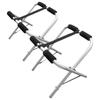 Portable Aluminum Kayak Rack Lightweight Canoe Storage Stand Paddleboard Holder with Nylon Connectors and Polyester
