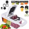 15 In 1 Deluxe Veggie Chopper Onion Chopper, Multifunctional Mandoline Slicer with Container, Egetable Cutter Dicer