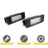 Светодиодная лампа номерного знака для Peugeot 106 1007 207CC 307 308 3008 406 407 508 607 806 807 Expert Белая сборка фонаря номерного знака