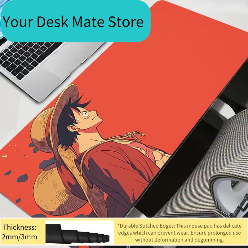 One Piece Mouse Pad Gamer PC Computer Large XXL Desk mat Keyboard Anime Gaming Accessories durable Mousepad Carpet
