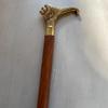 Трость для ходьбы с латунной ручкой в виде льва, 93,98 см, подарок для дедушки, бабушки