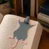 Cute Stationery for Readers 3D Printed Funny Squished Mouse Bookmark, Page Holder Bookmark Book Lovers, Novelty Reading Accessory, Unique Desk