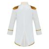 Baby Boys Prince Costume Gold Fringe Velvet Tailcoat Long Sleeve Royal Court Attire with Crown Head Accessory