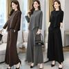 Elegant Wide-Leg Pants and Blazer Set - Slimming and Stylish for Mature Women In Spring and Autumn